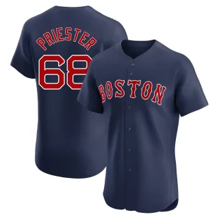 Men's Elite Navy Quinn Priester Boston Red Sox Alternate Jersey