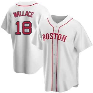 Men's Replica White Jacob Wallace Boston Red Sox Alternate Jersey