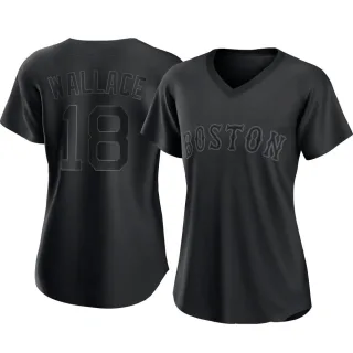 Women's Authentic Black Jacob Wallace Boston Red Sox Pitch Fashion Jersey