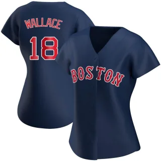 Women's Authentic Navy Jacob Wallace Boston Red Sox Alternate Jersey