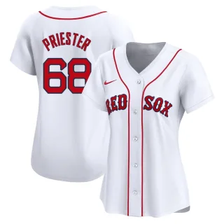 Women's Limited White Quinn Priester Boston Red Sox Home Jersey